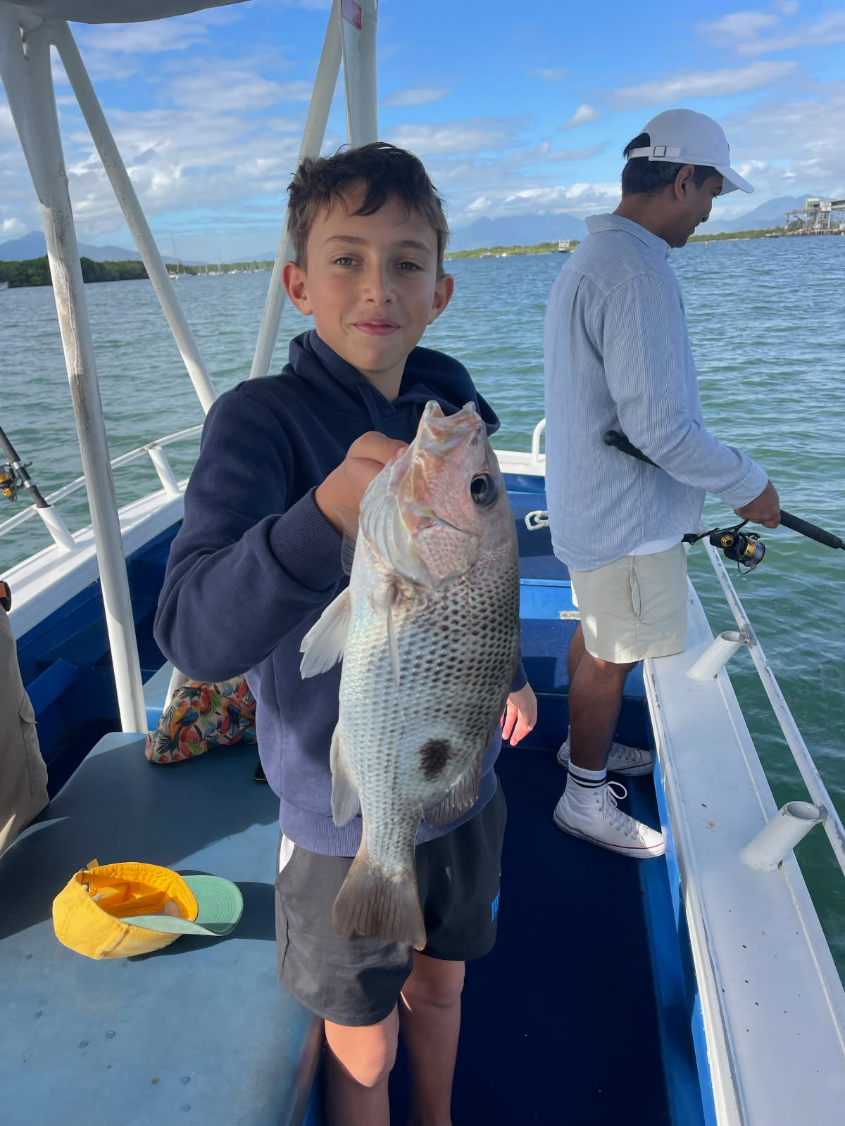 Taking the kids estuary fishing in Trinity Inlet of Cairns for Fingermark!